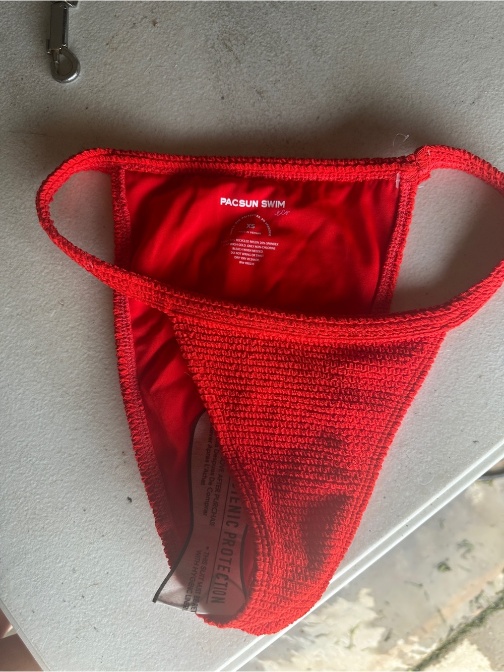 Red pacsun swim bottoms